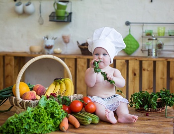 Фрукты и овощи в рационе ребенка